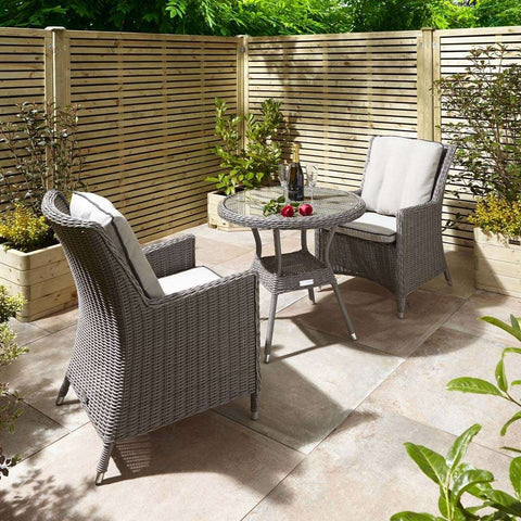 Heritage Luxury Wicker Bistro Set - Heritage Gardens UK Online Garden Centre
