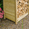 Heritage Premium T&G Tall Double Log Store - Heritage Gardens UK Online Garden Centre