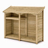 Heritage Premium T&G Tall Double Log Store - Heritage Gardens UK Online Garden Centre