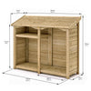 Heritage Premium T&G Tall Double Log Store - Heritage Gardens UK Online Garden Centre