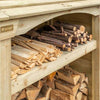 Heritage Premium T&G Tall Double Log Store - Heritage Gardens UK Online Garden Centre