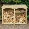 Heritage Premium T&G Tall Double Log Store - Heritage Gardens UK Online Garden Centre