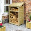 Heritage Premium T&G Tall Single Log Store - Heritage Gardens UK Online Garden Centre