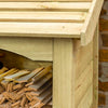 Heritage Premium T&G Tall Single Log Store - Heritage Gardens UK Online Garden Centre
