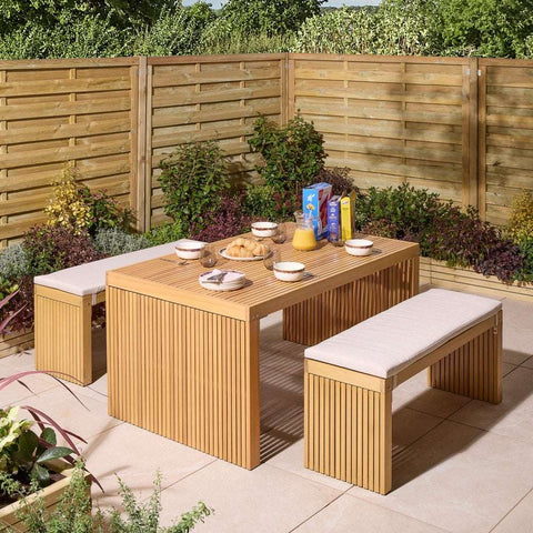 Kyoto 4 Seat Dining Set - Heritage Gardens UK Online Garden Centre