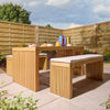 Kyoto 4 Seat Dining Set - Heritage Gardens UK Online Garden Centre