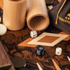 Manopoulos Californian Walnut Burl Luxury Backgammon Set - Heritage Gardens UK Online Garden Centre