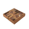 Manopoulos Classic 2 in 1 Chess/Backgammon Games Set in Walnut - Small - Heritage Gardens UK Online Garden Centre