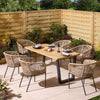 Oslo 6 Seat Dining Set - 160cm Table - Heritage Gardens UK Online Garden Centre