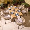 Oslo 6 Seat Dining Set - 160cm Table - Heritage Gardens UK Online Garden Centre