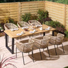 Oslo 6 Seat Dining Set - 210cm Table - Heritage Gardens UK Online Garden Centre