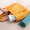 Monogrammed Organic Yoga Tote Bag