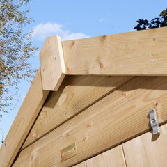 Rowlinson 4x4 Shiplap Apex Shed Single Door
