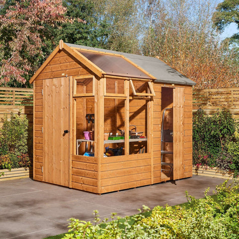 Rowlinson 8x6 Growhouse With Store - Heritage Gardens UK Online Garden Centre