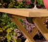 Ascot Folding Side Table foldable design in garden setting