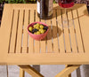 Ascot Folding Side Table with wine bottle and olive bowl