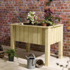 Signature Heritage Raised Deep Root Rectangular Planter