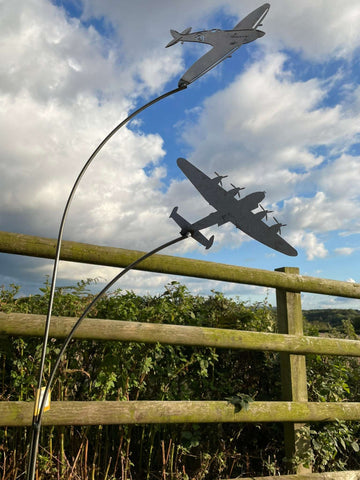 Spitfire & Lancaster Garden Art - Heritage Gardens UK Online Garden Centre