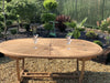 St Tropez Premium Teak Oval Table with 8 Stacking Chairs - Heritage Gardens UK Online Garden Centre
