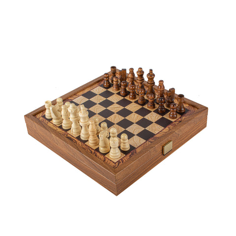 Manopoulos Classic 2 in 1 Combo Games Set in Walnut - Small
