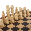 Manopoulos Classic 2 in 1 Chess/Backgammon Games Set in Walnut - Small