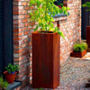 Tall Corten Steel Planter - Heritage Gardens UK Online Garden Centre