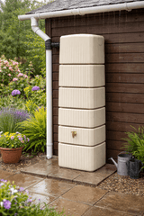 Tall & Slim 330L Water Butt - Beige