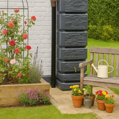 Tall & Slim 350L Water Butt - Dark Grey