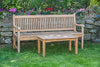 Solid Teak Eleanor Bench and Patio Table Set 6ft