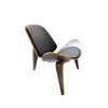 Hans Wegner CH07 Shell Chair, Black & Walnut