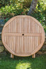 The Heritage Solid Teak 1.2m Circular Folding Garden Table & Chair Set - Heritage Gardens UK Online Garden Centre