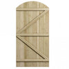 Tongue & Groove Arch Top Wooden Gate - alternate view