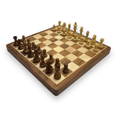 Classic Stallion Folding Chess Set - 2 sizes