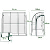 Walk-In Lean to Wall Tunnel Greenhouse - Heritage Gardens UK Online Garden Centre