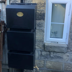 Wall Mounted 100L Rainwater Storage Tank - Black