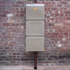 Wall Mounted 100L Rainwater Storage Tank - Black