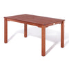 Willington Six Seater Rectangular Hardwood Furniture Set - Heritage Gardens UK Online Garden Centre