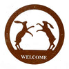 Boxing Hares Welcome Wall Art - Heritage Gardens UK Online Garden Centre