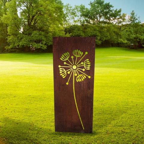 Dandelion Decorative Garden Screen - 2 sizes - Heritage Gardens UK Online Garden Centre