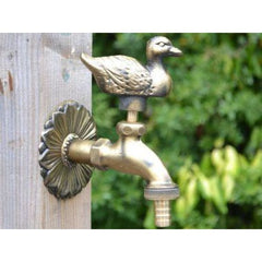 Duck Ornamental Brass Garden Tap