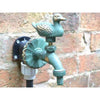 Duck Ornamental Verdigris Garden Tap - Garden Taps