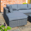 Garden Lover Vienna Lounger Set Grey Weave - All Weather Rattan Garden Furniture