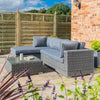 Garden Lover Vienna Lounger Set Grey Weave - All Weather Rattan Garden Furniture