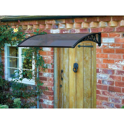 Greenhurst Black Door Canopy - 2 Sizes - Door Canopies
