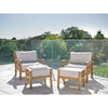 Greenhurst Sorrento Garden Armchair with Footstool & Cushions - Garden Chairs