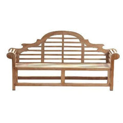 Heritage Solid Teak 3 Seater Lutyens Bench