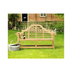 Heritage Solid Teak 3 Seater Lutyens Bench