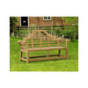 Heritage Solid Teak 3 Seater Lutyens Bench - Heritage Gardens UK Online Garden Centre