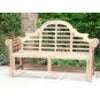 Heritage Solid Teak 3 Seater Lutyens Bench - Garden Benches