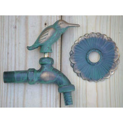 Kingfisher Ornamental Verdigris Garden Tap